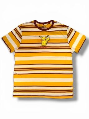 Pokemon Pikachu BoxLunch Exclusive Yellow Stripe Tee 2x